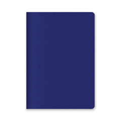 Obraz premium Blue Textured Passport Cover with Rounded Corners