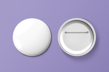 Pin badge png mockup, transparent realistic design