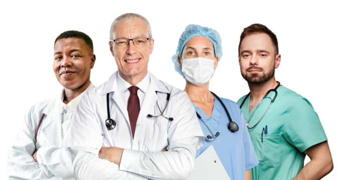 Healthcare workers png sticker, transparent background