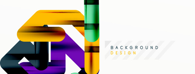 Dynamic colorful lines minimal abstract background