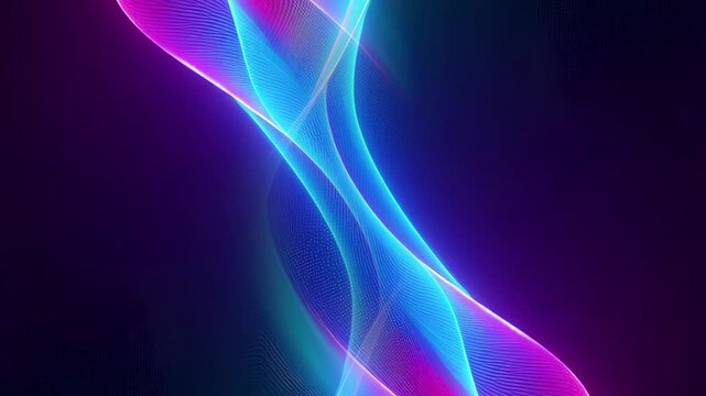 Abstract blue wave vector design with curved lines and light texture, ideal for digital technology backgrounds or futuristic 4k Abstract vertical
