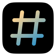 Editable hashtag vector icon. Part of a big icon set family. Perfect for web and app interfaces, presentations, infographics, etc