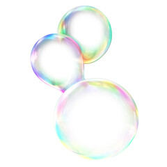 Holographic bubble shape png sticker, 3D rendering graphic, transparent background