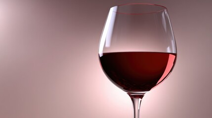 A red wine glass filled to the brim, ready for a toast