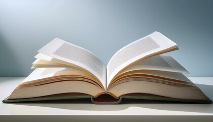 Giant Book Podium- A whimsical podium designed to look like an open giant book with copy space