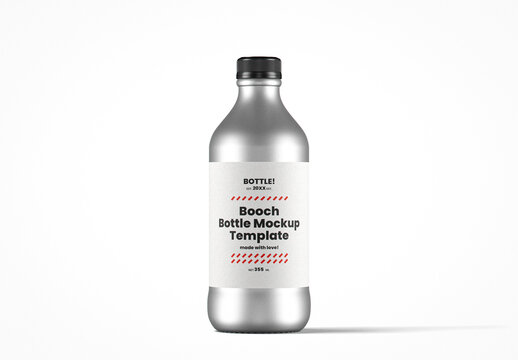 Aluminum Booch Bottle Mockup