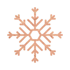 Glittery gold snowflake element vector