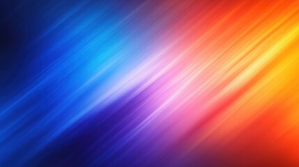 Obraz premium Dynamic abstract image with diagonal lines in blue, purple, pink, and orange tones.