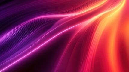 Abstract image of colorful energy waves in purple, pink, and orange hues, creating a dynamic and vibrant atmosphere.