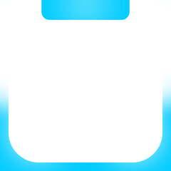 blue square frame and topic banner