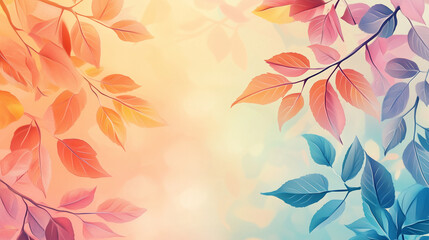 Obraz premium Colorful Leaves Wallpaper Background