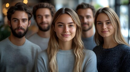 Fototapeta premium group of young start-up founders meeting experienced business trainer at their office. entrepreneurship, business mentorship, team collaboration and business development