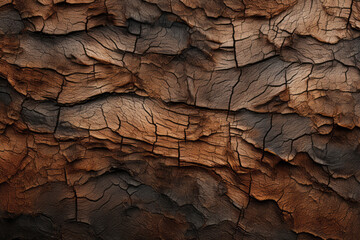 Fototapeta premium Processed collage of old tree bark trunk material texture. Background for banner, backdrop