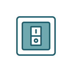 electric switch icon vector design template simple and clean