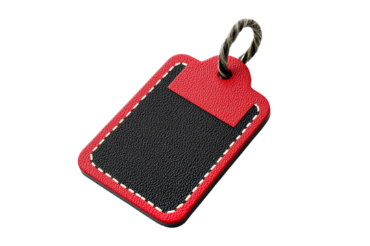 3D Black Friday price tag icon with a sleek black and red design isolated on transparent background 