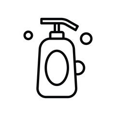 shampoo icon vector design template simple and clean