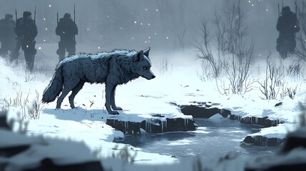 Lone Wolf Spy Navigates Snow-Covered Terrain to Evade Mercenaries in Nordic-Inspired Landscape