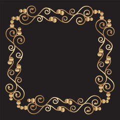 Vintage frames and borders set. Luxury vintage frame collection. 
