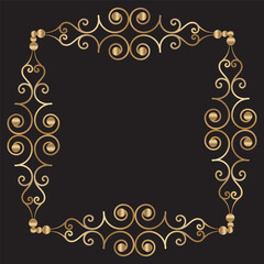 Vintage frames and borders set. Luxury vintage frame collection. 