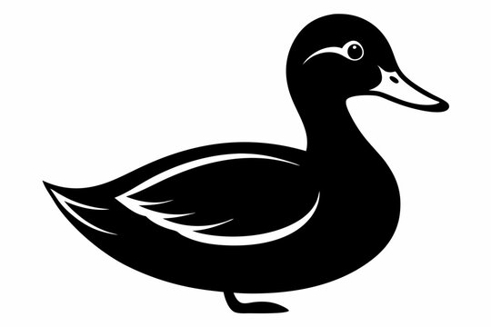 recommend clip art: duck silhouette vector illustration