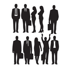 business people silhouettes