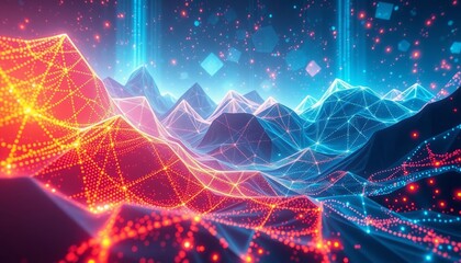 Fototapeta premium Virtual Reality Landscape