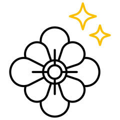 Obraz premium Luxurious Scents Icon Design. Represents Luxury Fragrances, High-End Perfumes, Aromatic Scents, Premium Smell. Transparent PNG.