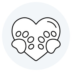 Dog For Pairing Icon Design. Represents Dog Pairing, Pet Breeding, Dog Mating, Pet Matchmaking. Vector icon.