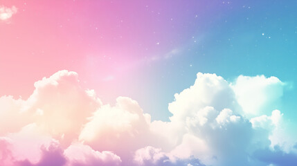 Rainbow clouds graphic background wallpaper