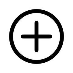 Fototapeta premium add glyph icon
