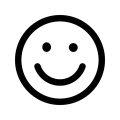 smile glyph icon