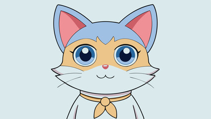 Obraz premium cat cartoon vector illustration graphic design