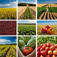 collage with images of region landscape