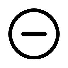 minus glyph icon