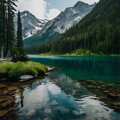 lake in the mountains