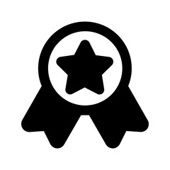 medal glyph icon