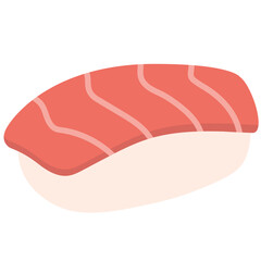 Salmon sushi fish. Food icon