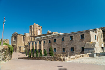 Fototapeta premium Medieval construction, La Seu Vella in Lleida, Cataluña (Spain).