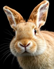 white rabbit on a dark background