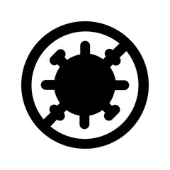 Obraz premium antivirus glyph icon