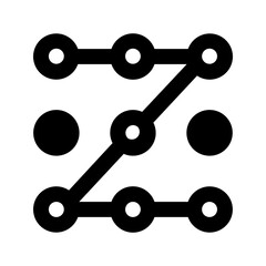 pin code glyph icon