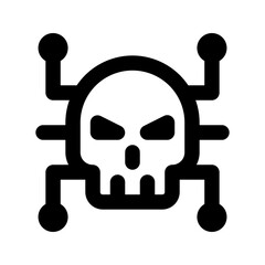 virus glyph icon