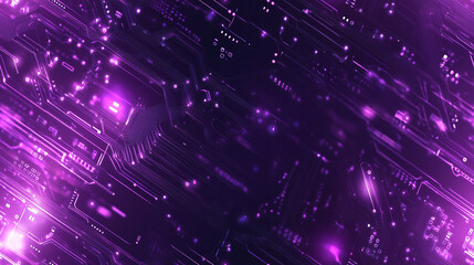 Obraz premium A Purple abstract seamless pattern. - Flat and simple technology background. 