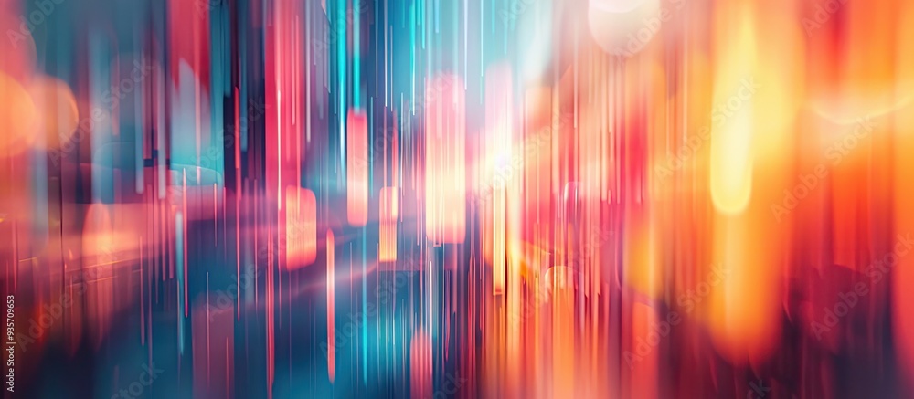 Poster abstract design featuring vertical motion blur effects for a background. copy space image. place for