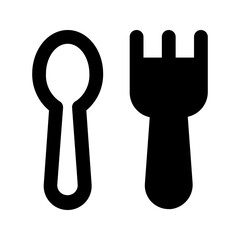 Obraz premium cutlery glyph icon