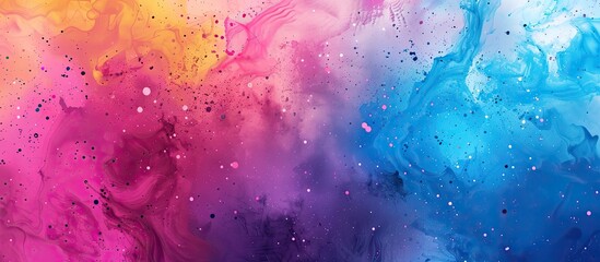 Obraz premium Color splashes Colorful texture Hand painted background Watercolor background created by hand Modern art contemporary art Mixed media. Copy space image. Place for adding text and design