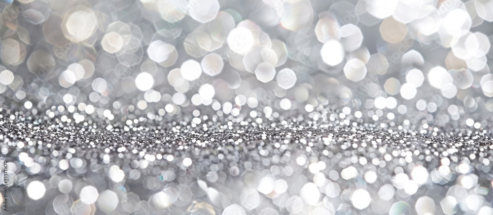 Poster metallic glitter grey background close up view grey paper backdrop glittery background made from wra