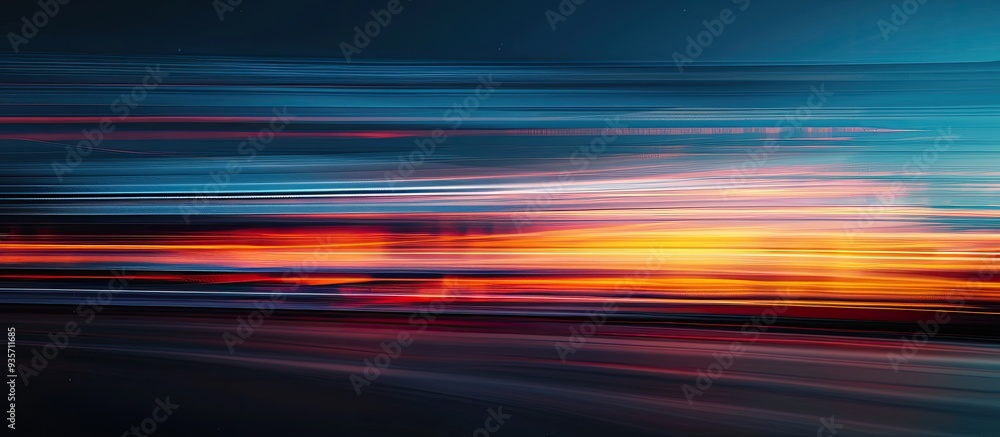 Canvas Prints Abstract design featuring horizontal motion blur effects for background use. Copy space image. Place for adding text and design