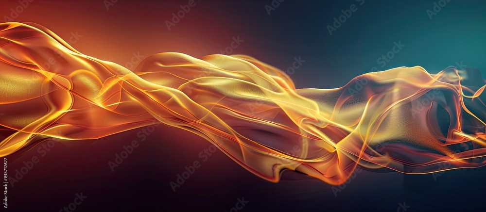 Poster copperpod or yellow flame three background. copy space image. place for adding text and design
