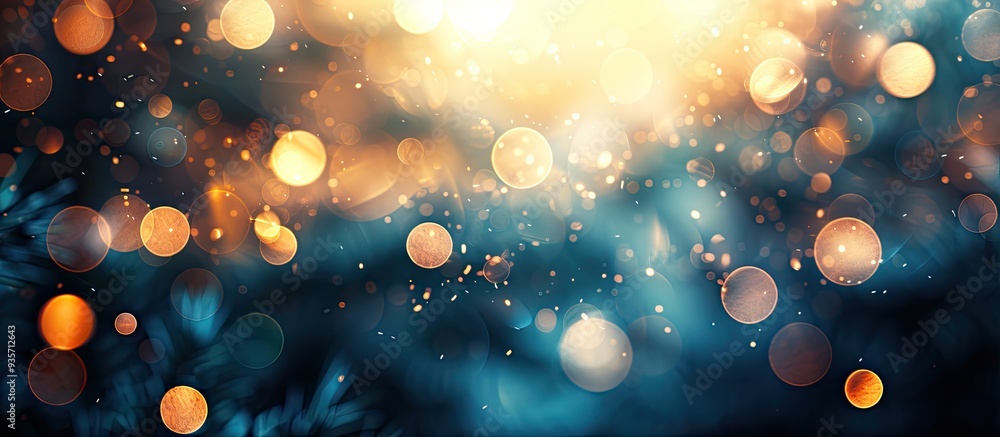 Poster blurred abstract bokeh backdrop. copy space image. place for adding text and design